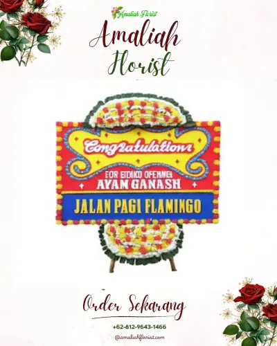 Bunga Papan Congratulation di Cempakawarna